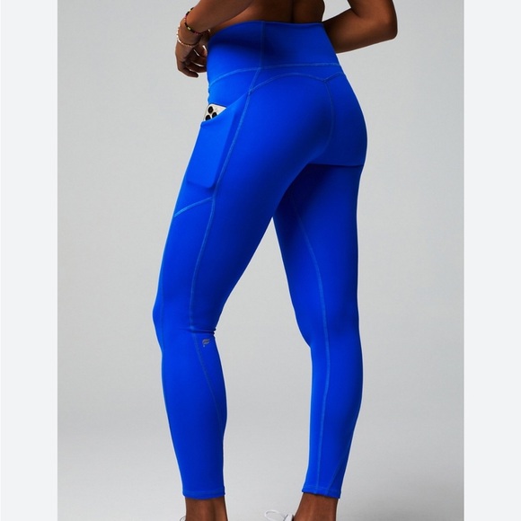 Fabletics Oasis PureLuxe High-Waisted Legging
 Blue, with Side Pockets XS - Picture 14 of 16